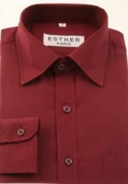KINDEROVERHEMD BORDO
