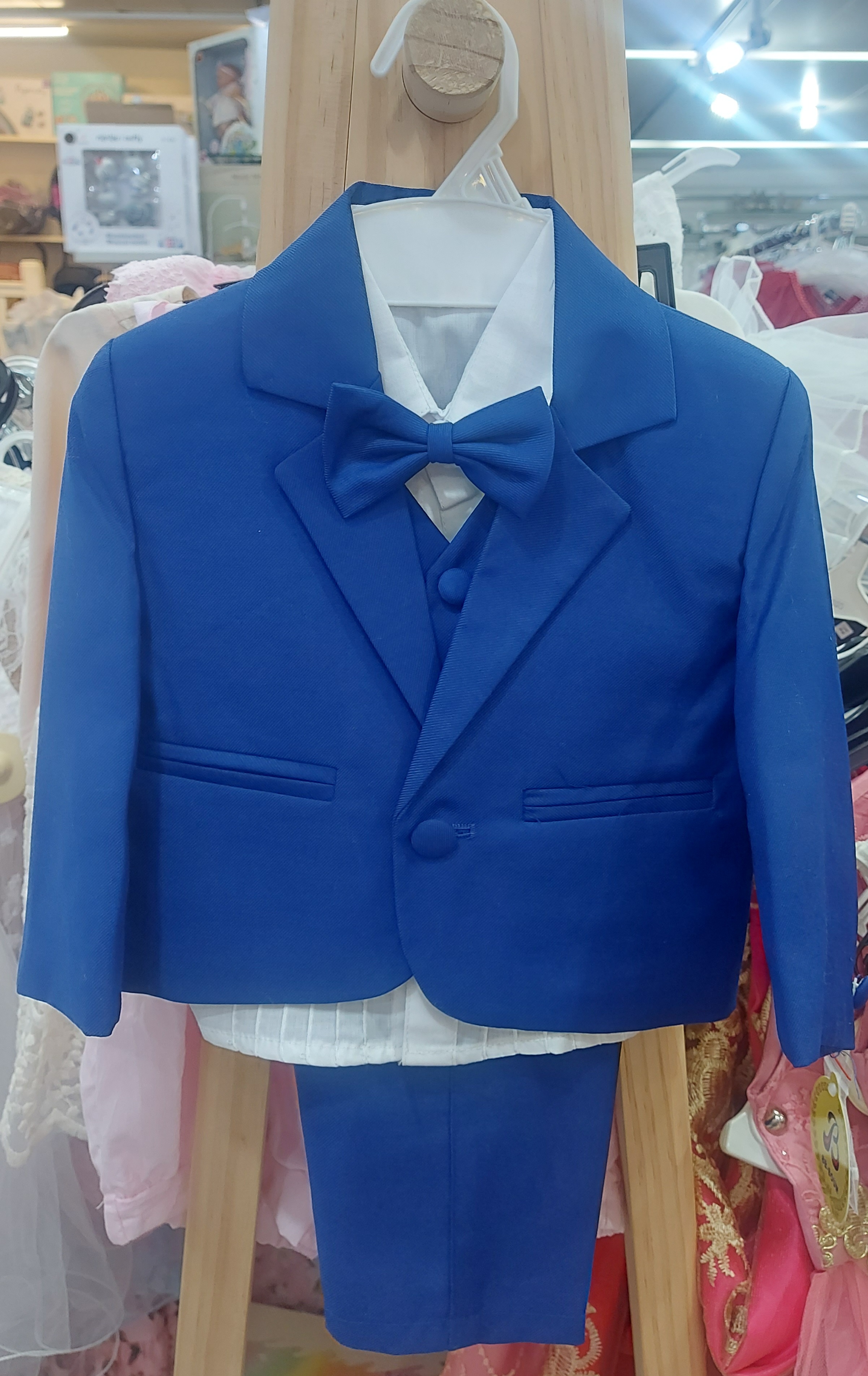 Baby kostuum kobalt blauw