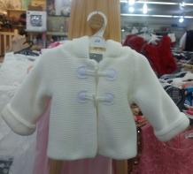 Babyvest gebreid wit